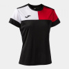 CREW V SHORT SLEEVE T-SHIRT BLACK RED WHITE XL