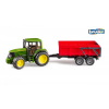 Bruder 2057 Traktor John Deere s vlekom