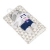 BABYMATEX Deka s hračkou 75 x 100 cm Panda Grey