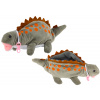mamido Plyšový dinosaurus peračník šedý so závesom