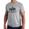 Alpha Industries Basic T-Shirt grey tričko pánske šedé