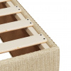 vidaXL Posteľný rám boxsping s matracom krémový 90x200 cm látka - Krémová - 157267-91951