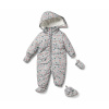 Tchibo - Dojčenská zimná kombinéza - pre bábätko - veľ. 62/68 - farba: sivá/s potlačou