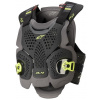 Chránič hrudi A-4 MAX, ALPINESTARS (čierna/antracit/žltá fluo, veľ. XS/S)