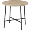 tectake 404337 jedálenský stôl ennis 80x76cm - industrial svetlé drevo, dub sonoma