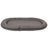 STRONG Edition oválny vankúš SAMOA s okrajom, 80 x 60 cm, šedý