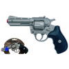 Alltoys policejní revolver kovový stříbrný kovový 8 ran
