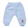 Pletené dojčenské nohavice Hand Made Baby Nellys, modré 68-74 (6-9m)