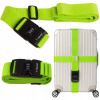 Zabezpečovací popruh Trizand so zámkom na kód, zelený, 390 cm