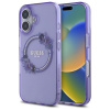 Guess IML kvetinový kryt s venčekom a MagSafe na iPhone 16 (GUHMP16SHFWFCU) - fialový KF2340610