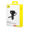 Baseus Baseus Car Charger Enjoyment Pro Fast Charger Type-C female, Lightning male (0.75m) Built-in Retractable Cable,55W Black EU (C00057803111-00)