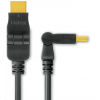 PREMIUMCORD Kabel HDMI A - HDMI A M/M 2m, otočné zlacené konektory kphdmo2