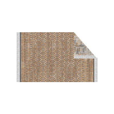 Tempo Kondela, s.r.o. Oboustranný koberec, vzor / hnědá, 80x150, MADALA