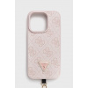 Puzdro na mobil Guess iPhone 15 Pro 6.1 ružová farba GUHCP15LP4TDSCPP ONE SIZE