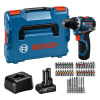 Bosch Aku vŕtací skrutkovač Bosch GSR 12V-32 + sada (1x2+4Ah) L-Boxx 06019N7005