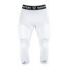 GAMEPATCH PADDED 3/4 TIGHTS S PLNOU OCHRANOU BIELA - M - Bílá