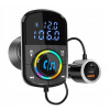 FM Bluetooth vysielač NAVITEL BHF08 PRO – merač napätia, USB-A a USB-C