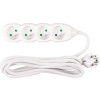 STREND PRO Kábel DG-F804B L-3 m, predlžovací, biely, 4x zásuvka, new edition