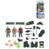 Vojáci army herní set 3 plastové figurky vojenské se zbraněmi a doplňky v tubě plast