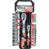 YATO Sada Zásuvkov S Doplnkom 1/4''; 1/2'', 51Cz