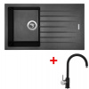 Sinks Drezy PERFECTO 860 Metalblack + Vitalia GR