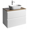 Aqualine ALTAIR II ALTAIR skrinka s doskou 78,5 cm, biela/dub emporio AI280-02