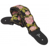 Perri\'s Leathers PERRI'S LEATHERS Jacquard Strap Pink And Black Flower