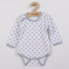 Dojčenské body New Baby Classic II sivé s hviezdičkami - 86 (12-18m)