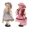 Porcelánová bábika - 2. 30 cm viktoriánskej porcelánové bábiky stojace (Porcelánová bábika - 2. 30 cm viktoriánskej porcelánové bábiky stojace)