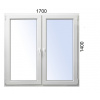 Plastové okno 1700x1400 O+OS ALUPLAST 7000 -Trojsklo
