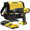 Stanley FatMax V20 Aku vŕtačka s príklepom, 2 x 2.0Ah 18V SFMCD711DSA