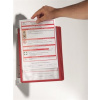Držiak, nástenný, s 5 panelmi, DURABLE VARIO WALL 5, červená