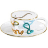 Šálka na espresso s podšálkou TOILETPAPER SNAKES 50 ml, Seletti