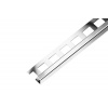 SP7 ukončovacia lišta Q ACARA, pravidelná, nerez V2A kartáčovaná, 8 mm, 3 m