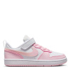 Nike Court Borough Low Recraft Shoes Childrens. White/Pink C13 (31.5)