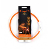 Obojok DUVO+ LED Svietiaci dog oranžový nylonový 65 cm