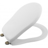 Kerasan RETRO WC sedátko 30,5/36x45 cm Soft Close, Duroplast, závesy Bronz, Biele 108601N
