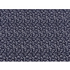 Stoklasa Bavlněná látka / plátno modrotisk drobné květinky METRÁŽ - 2 modrá tmavá