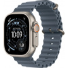 Apple Watch Ultra 3 (2025) 49mm Prírodný titán s oceľovo modrým oceánskym remienkom MEWH4QC/A