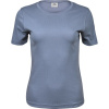 TeeJays Tričko Interlock TJ 580, krátký rukáv, dámské COT180580o4905-flint stone 2XL Šedá flint