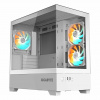 GIGABYTE C201 PANORAMIC ICE - Midi Tower - Transpar. - Biela