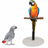 Drevené bidlo pre papagáje a vtáky, nastaviteľné