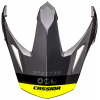 Šilt pre prilby Tour Spectre, CASSIDA (šedá/svetlo šedá/žltá fluo/čierna)