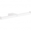 Hansgrohe AddStoris Dvojitý držiak na toaletný papier, biely matný, 41748700