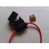 MFV-EM Poistkové púzdro nožových poistiek STANDARD NP-19mm T1-20A/24V-DC 4 mm2 K-20cm (Elektromateriál ochrany FV systémov AKU/REG, Typ: Poistkové púzdro nožových T-poistiek 1-20A, Rozmery poistiek: S