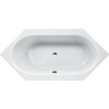 LAUFEN Solutions šesťuholníková vaňa akrylátová, odtok v strede, 1900 x 900 x 480 mm, biela, H2255200000001