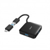 HAMA 200116 USB hub, 4 porty, USB 3.2 Gen 1, USB-C adaptér