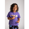 MOKIDA MOKIDA Bavlnené tričko s krátkym rukávom rozmer 116 farba fialový pre dievčatá