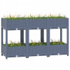 Kvetináč plast sivý VidaXL 120 cm x 40 x 71 cm