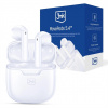 3mk bezdrátová stereo sluchátka FlowBuds 6.0 white, nabíjecí pouzdro, bílá 5903108744720